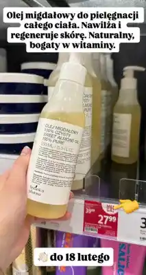 Rossmann Olej migdałowy 100% czysty do pielęgnacji całego ciała oferta