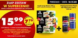 Biedronka Zestaw - Sushi wrap Mowi + napój Pepsi/ Pepsi Zero oferta