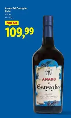 Lidl Likier Amaro Del Cansiglio oferta