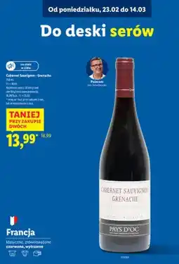 Lidl Wino czerwone Cabernet Sauvignon - Grenache oferta