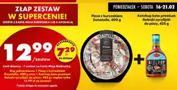 Biedronka Zestaw - Pizza z kurczakiem Donatello + ketchup keto premium Roleski sycylijski do pizzy oferta