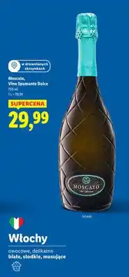 Lidl Wino musujące białe słodkie owocowe delikatne oferta