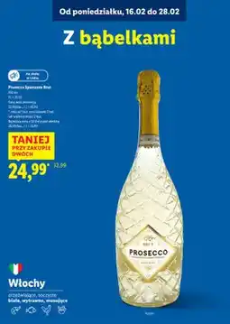 Lidl Prosecco Spumante białe wytrawne oferta