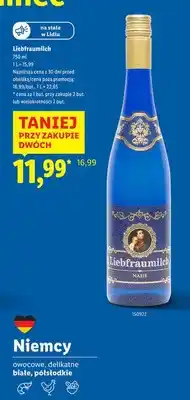 Lidl Wino białe półsłodkie oferta