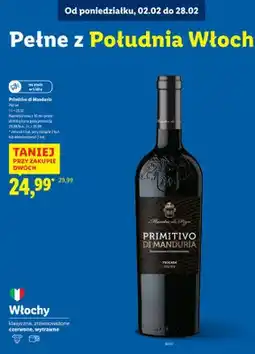 Lidl Wino Maestro di Pigo czerwone wytrawne oferta