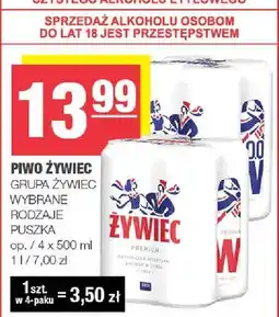 Spar Piwo wybrane rodzaje puszka oferta