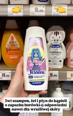 Intermarche Szampon, żel i płyn do kąpieli o zapachu borówki 3w1 oferta