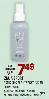 Drogerie Natura Tonik do ciała i twarzy Ziaja Sport oferta