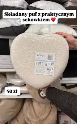 Pepco Puf składany z praktycznym schowkiem oferta