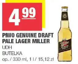 Spar Piwo Genuine Draft Pale Lager Miller oferta