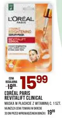 Drogerie Natura Maska w płachcie z witaminą C Revitalift Clinical oferta