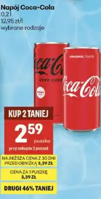 Delikatesy Centrum Napój Coca-Cola oferta