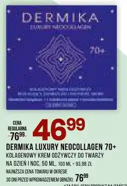 Drogerie Natura Kolagenowy krem odżywczy do twarzy na dzień i noc Neocollagen 70+ oferta