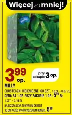 Drogerie Natura Chusteczki higieniczne Milly oferta