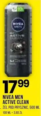 Drogerie Natura Żel pod prysznic Nivea Men Active Clean oferta