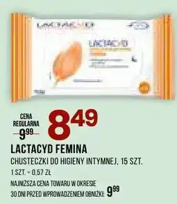 Drogerie Natura Chusteczki do higieny intymnej Lactacyd Femina oferta