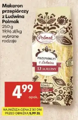 Delikatesy Centrum Makaron przepiórczy z Ludwina Polmak, wybrane rodzaje oferta