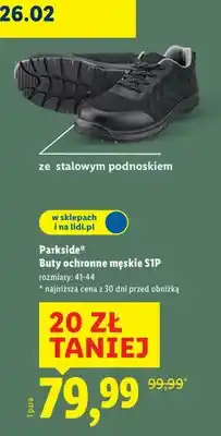 Lidl Buty ochronne męskie S1P oferta