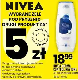 Drogerie Natura Żel pod prysznic Nivea Derma Control Restore oferta