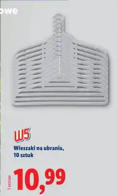 Lidl Wieszaki na ubrania, 10 szt oferta