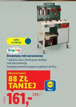 Lidl Drewniany stół warsztatowy oferta