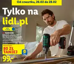 Lidl Zakrętarka udarowa 20V (bez akumulatora i ładowarki) oferta
