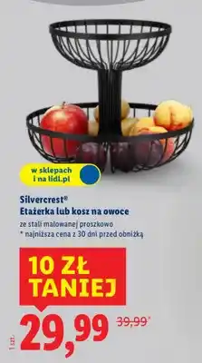 Lidl Etagierka lub kosz na owoce ze stali malowanej proszkowo oferta