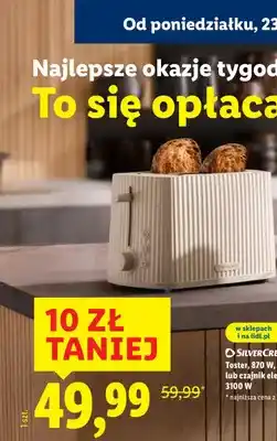Lidl Toster 870 W oferta