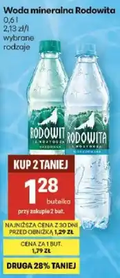Delikatesy Centrum Woda mineralna Rodowita oferta
