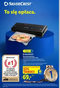 Lidl Zgrzewarka próżniowa z zestaw akcesoriów, 130 W oferta