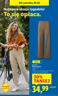 Lidl Spodnie damskie oferta