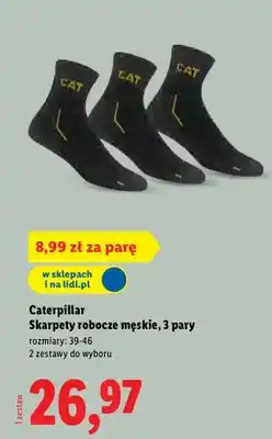 Lidl Skarpety robocze męskie, 3 pary oferta