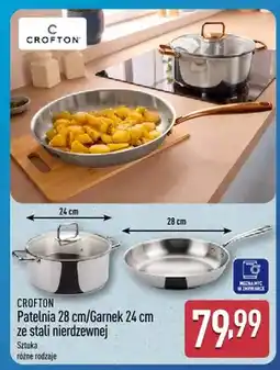 ALDI Patelnia 28 cm/Garnek 24 cm ze stali nierdzewnej oferta