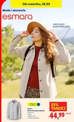 Lidl Kurtka koszulowa damska oferta