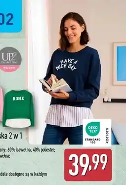 ALDI Bluza damska 2 w 1 sztuka oferta