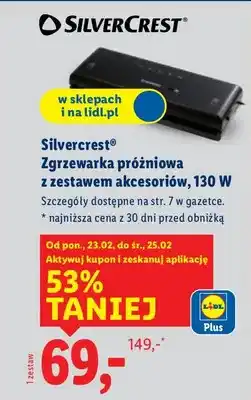 Lidl Zgrzewarka próżniowa z akcesoriami, 130 W oferta