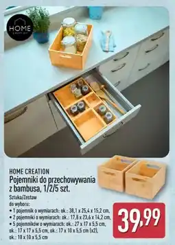 ALDI Pojemniki do przechowywania z bambusa, 1/2/5 szt oferta