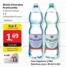 Market Point Woda mineralna wybrane rodzaje oferta