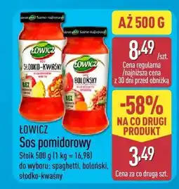 ALDI Sos pomidorowy spaghetti oferta