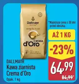 ALDI Kawa ziarnista Crema d'Oro oferta