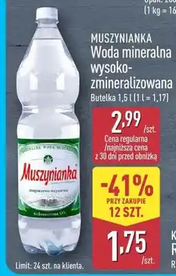 ALDI Woda mineralna wysoko-zmineralizowana oferta