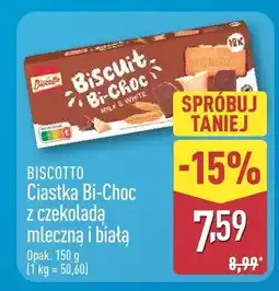 ALDI Ciastka Bi-Choc z czekoladą mleczną i białą oferta