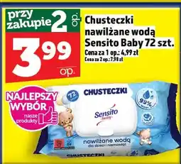 Topaz Chusteczki nawilżane wodą Sensito Baby oferta