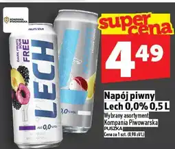 Topaz Napój piwny Lech 0.0% Free Premium oferta