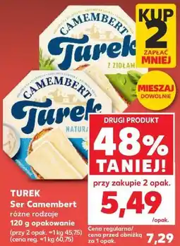 Kaufland TUREK Ser Camembert różne rodzaje 120 g opakowanie oferta