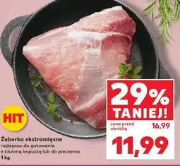 Kaufland Żeberka ekstramięsne najlepsze do gotowania z kiszoną kapustą lub do pieczenia oferta