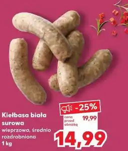 Kaufland Kiełbasa biała surowa wieprzowa, średnio rozdrobniona oferta