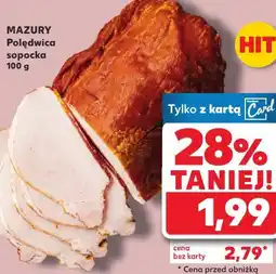 Kaufland Mazury Polędwica sopocka oferta
