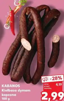 Kaufland Kabanos Kiełbasa dymem kopcona oferta
