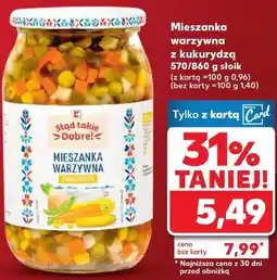 Kaufland Mieszanka warzywna z kukurydzą 570/860 g słoik oferta